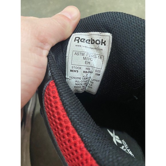 Reebok Work RB4132 Mens 10 Composite Toe Shoes Slip Resistant High Top main image 4
